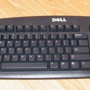 Dell Wired Keyboard Black Plastic SK-8110 Power Cord is the Pin Connector lk new